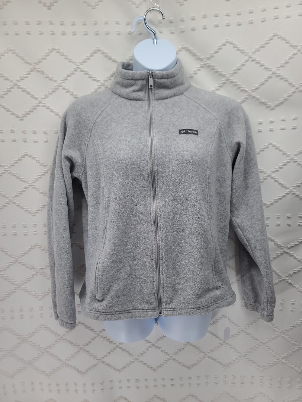 Columbia womens full zip fleece jacket Gray Size XL Gorpcore Cozycore athleisure